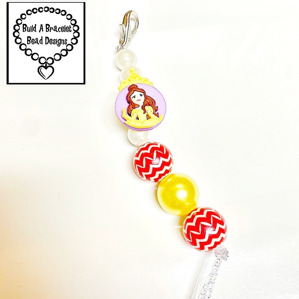 Disney Belle Bag Charm Diaper Bag Clip Backpack Accessory Handmade